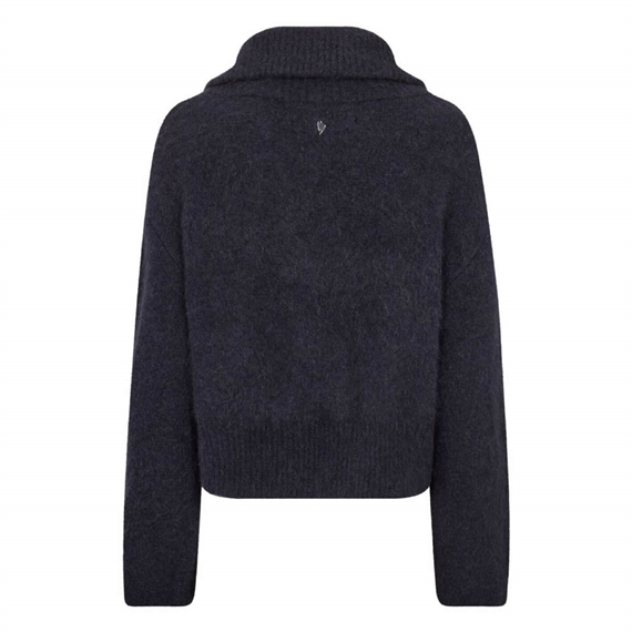 Mos Mosh Hulda Knit Zip Cardigan, Salute Navy